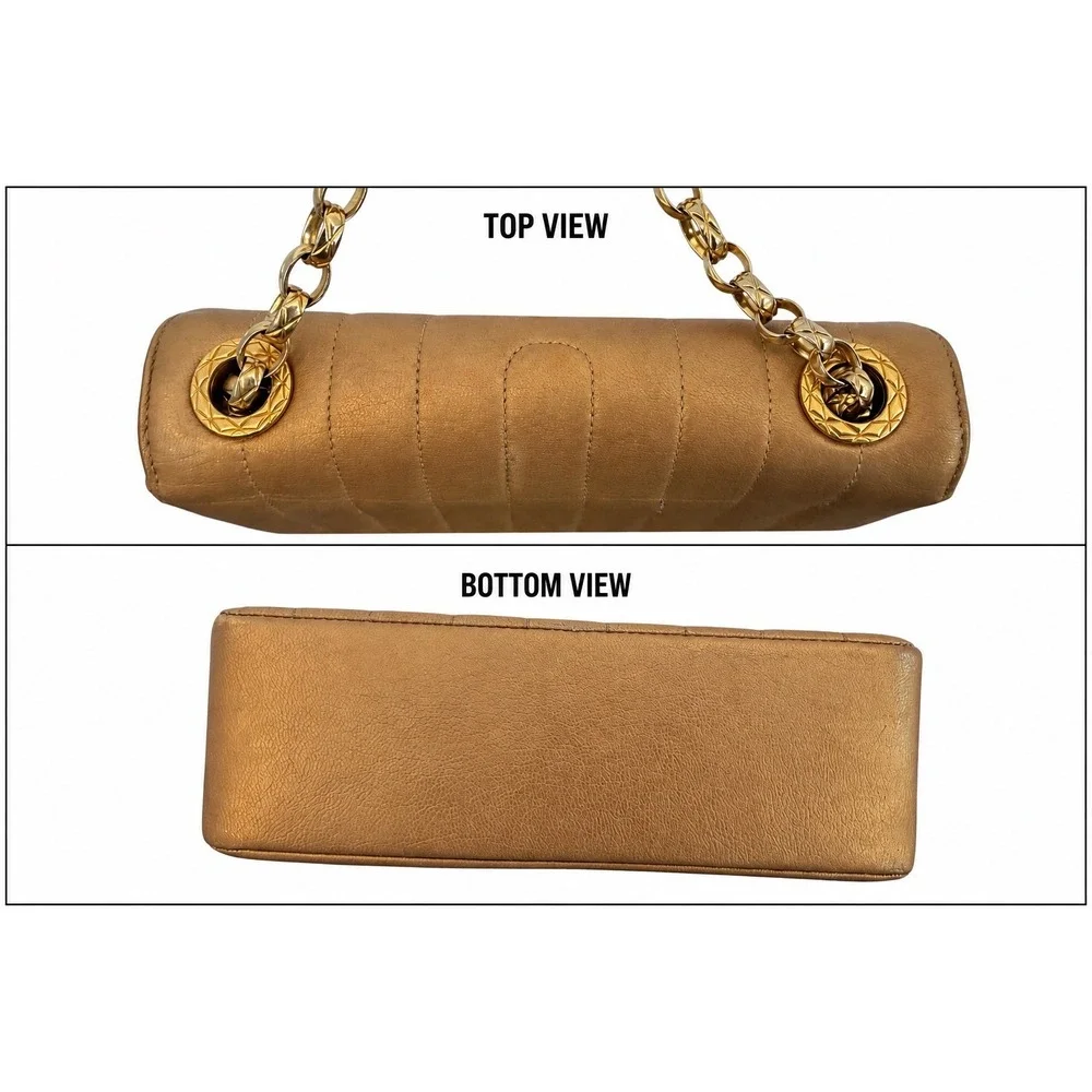 CHANEL Bronze Metallic Bijoux Mini Flap Crossbody Bag